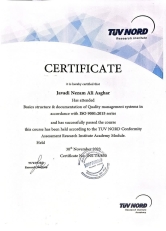 سرتیفیکیت ایزو 9001